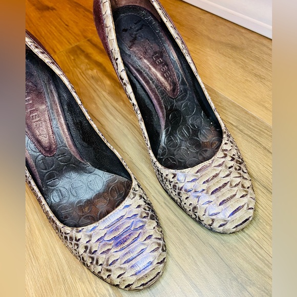 EUC Judith Leiber Exotic Alligator Leather & Satin Pumps - Picture 6 of 15